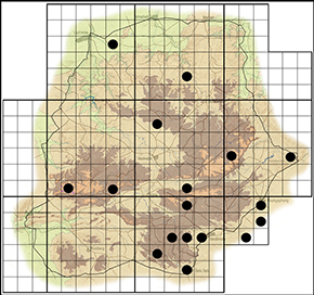 Actizera lucida Waterberg distribution